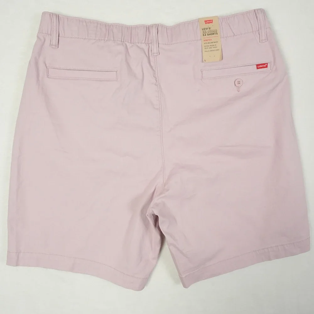 Levi's XX Chino EZ Shorts Mens Size L Light Pink Stretch Flat Front‎ NWT
